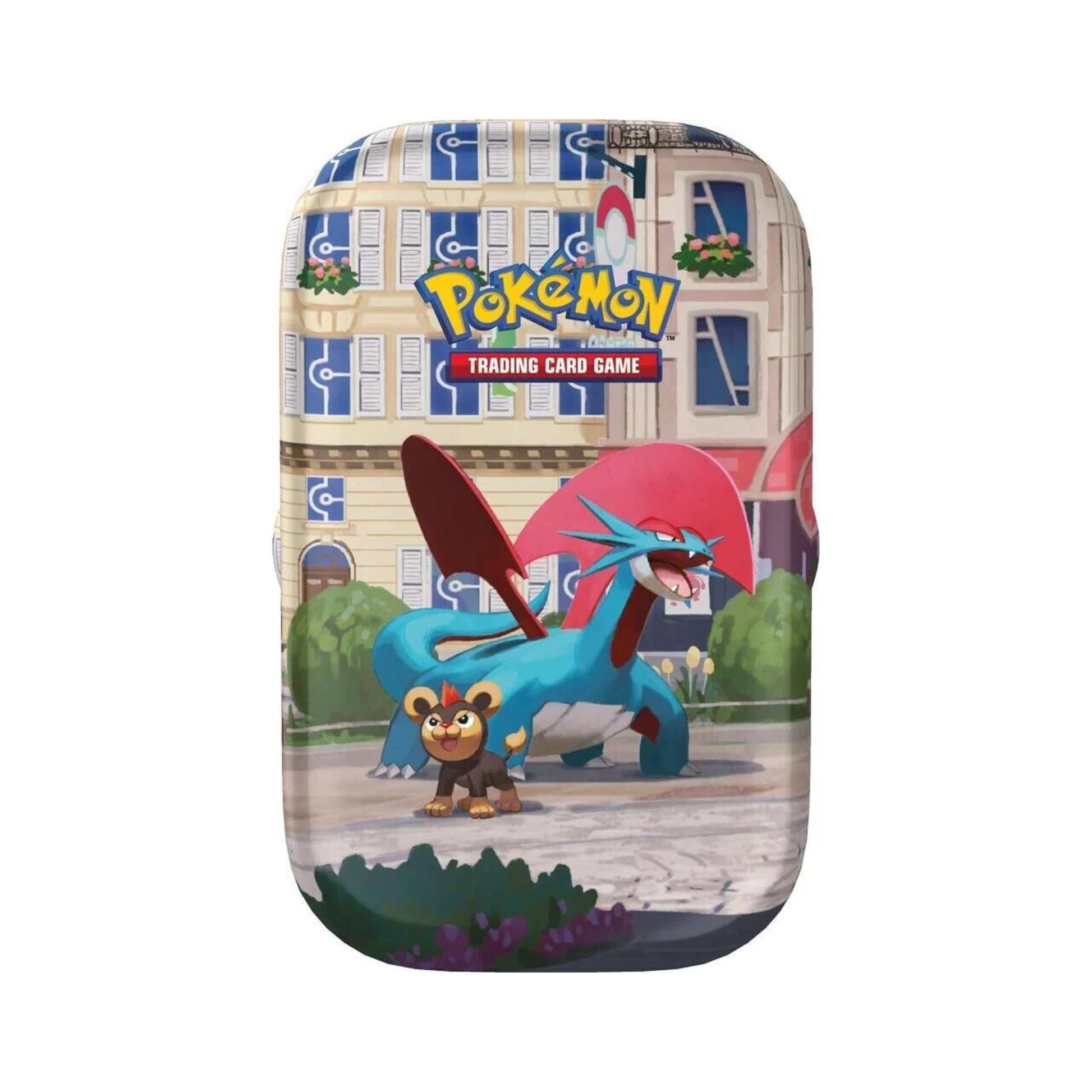 Mini lata Ciudad Luminalia Salamence Pokémon TCG